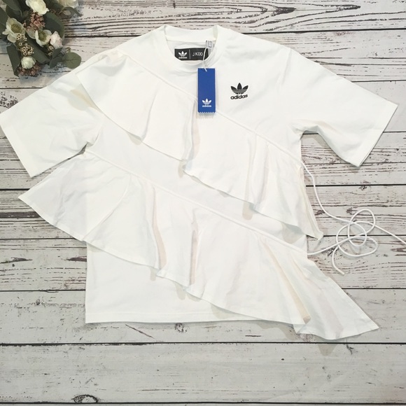 Adidas j koo ruffled tee shirt NWT - Picture 11 of 14